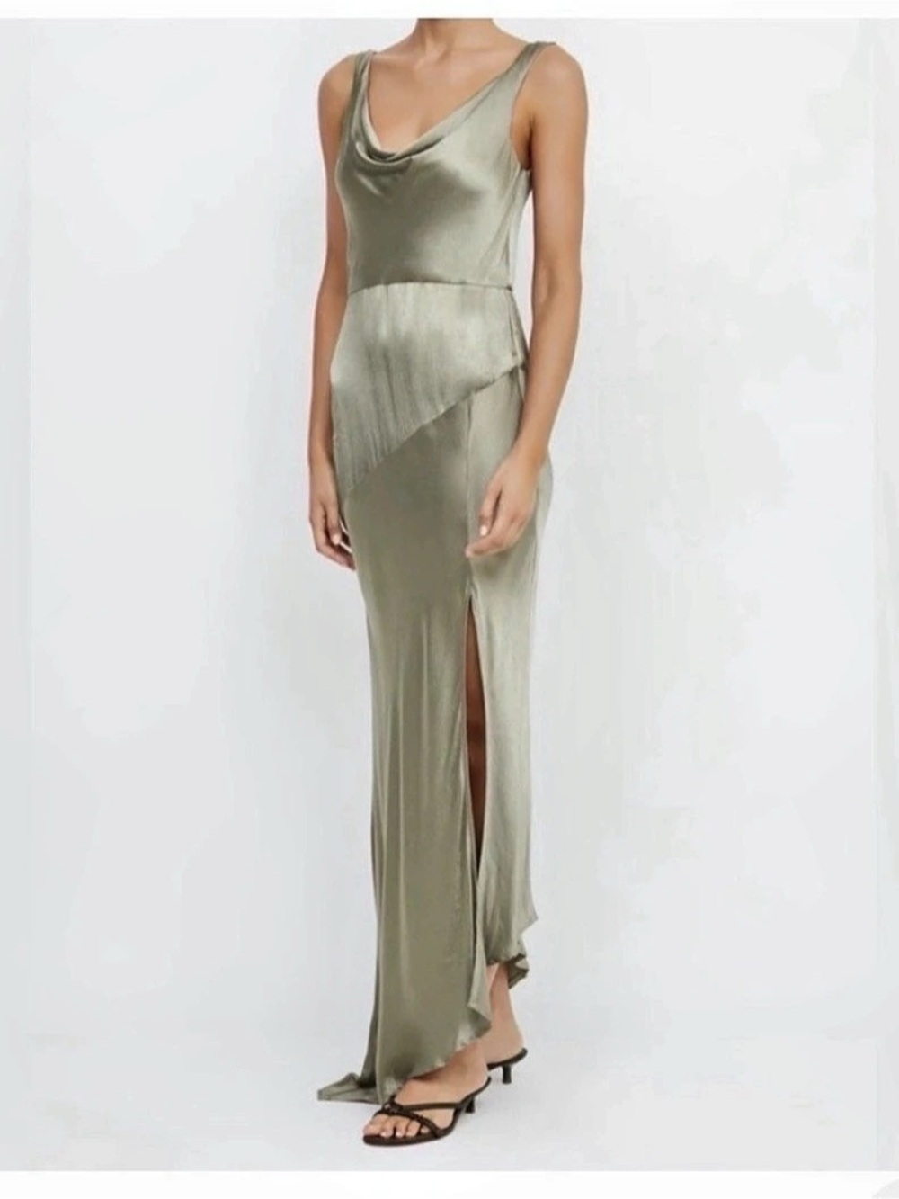 BEC + BRIDGE Moon Dance V Maxi Dress Green Size 2
